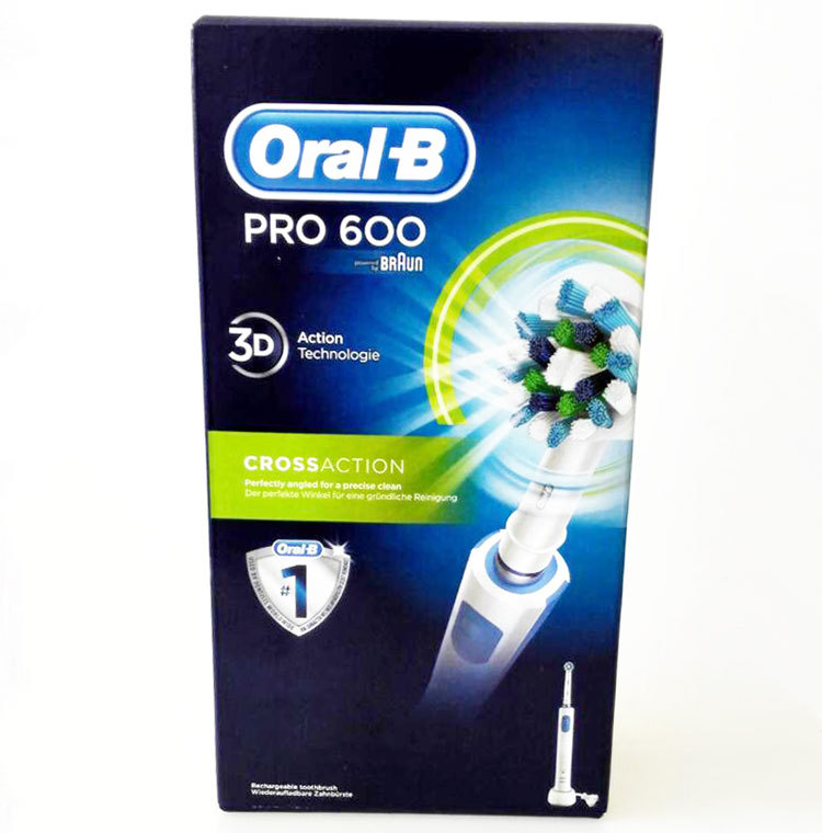德国Braun/博朗 欧乐-B成人电动牙刷旋转 感应充电式牙刷 pro 600