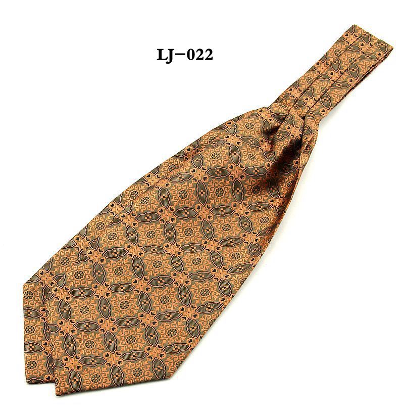 厂家直销 现货时尚男士衬衫围巾 提花阿斯科特领巾