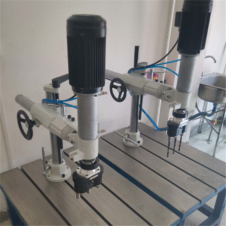 普登木工自动多头钻孔机 气动钻孔头 排钻包 万向自动钻床