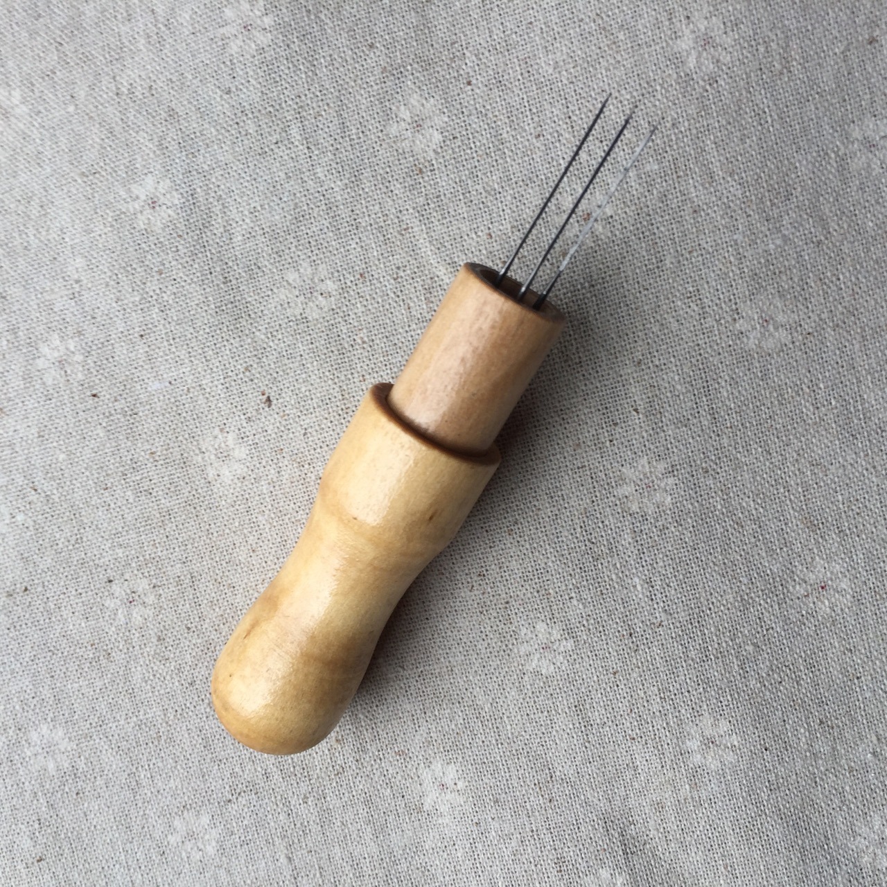 厂家直销羊毛毡戳戳乐工具实木三针组可随意替换其他规格戳针