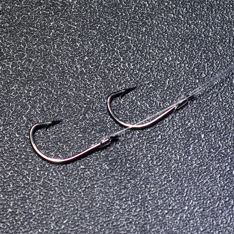 绑好子线钩双钩仕挂伊势尼金袖带无刺伊豆新关东鱼钩子线双钩成