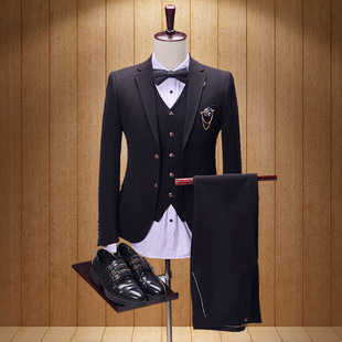 潮男西装韩版英伦