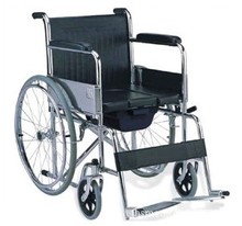 凯洋 座便轮椅 带便盆可折叠 KY608-46 老人 残疾人轮椅 免充气
