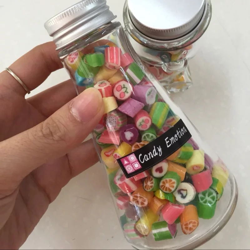 时尚创意圆锥形玻璃糖果瓶,圆锥形饮料瓶,配套铝盖量大从优