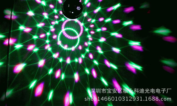 6色水晶魔球蓝牙 mp3声控遥控送u盘 led舞台灯 图案灯 led魔球