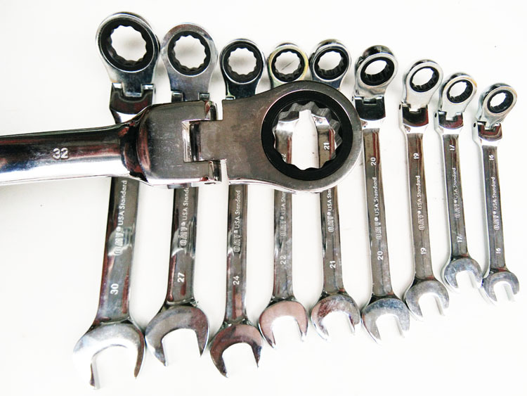 活头两用棘轮扳手活动开口梅花快速扳手维修工具套装两用活动扳手