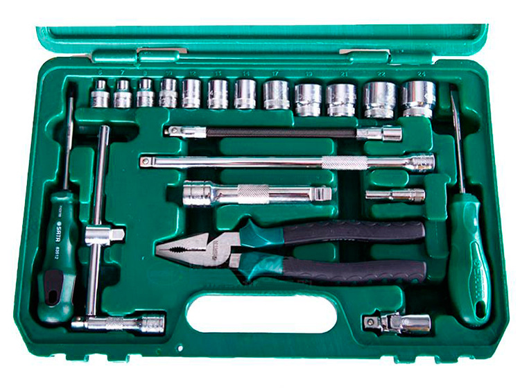 世达工具套装21件10mm套筒扳手五金工