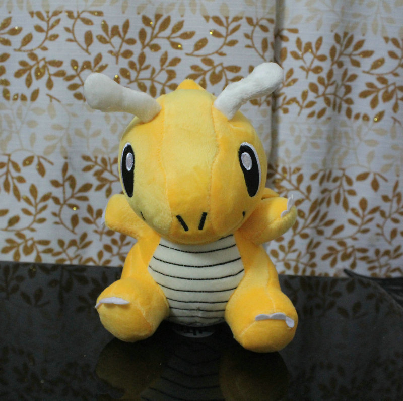 pokemon动漫神奇宝贝宠物小精灵快龙公仔毛绒坐款玩偶神奇宝贝