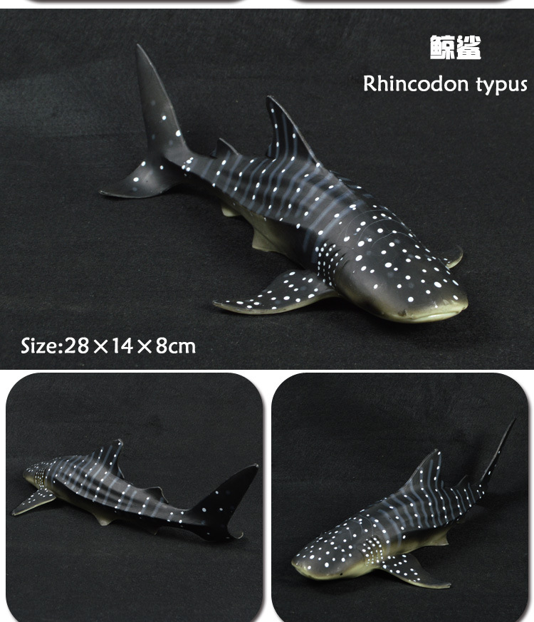 儿童仿真实心动物园海洋世界 鲸鲨 鲨鱼海洋动物模型