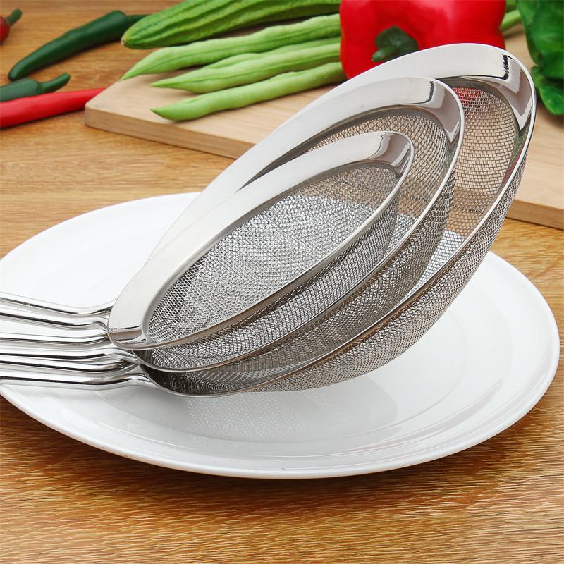 好厨夫网漏不锈钢面捞线漏捞篱 宽边油格abs手柄 厨房烹饪漏瓢