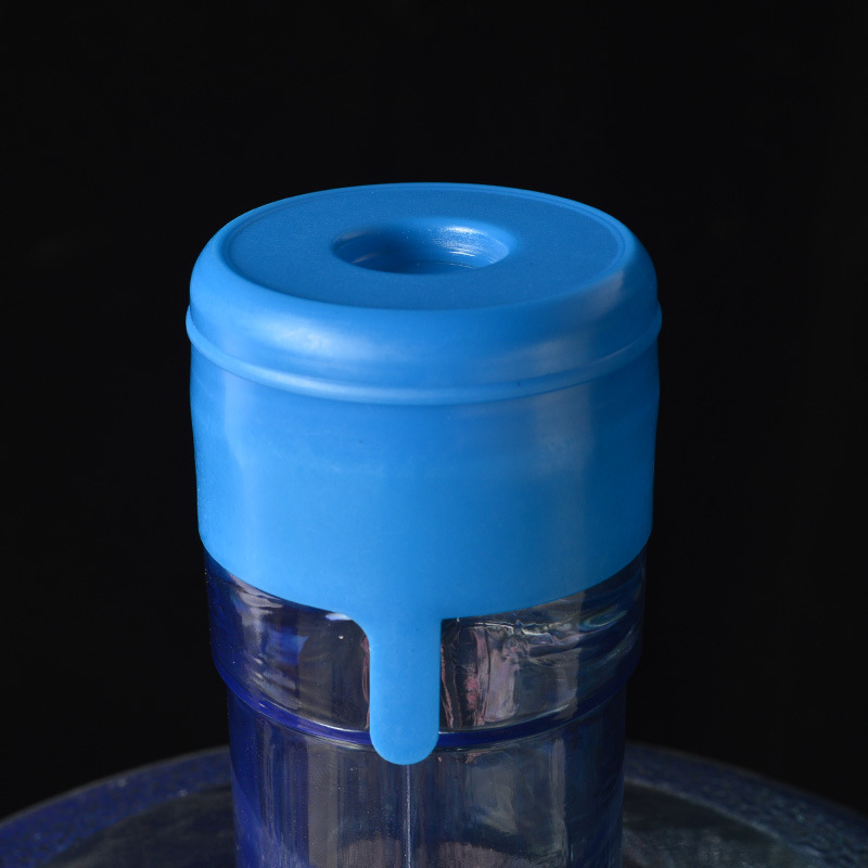 桶装水桶盖纯净水桶盖矿泉水瓶盖一次性塑料蓝色带贴膜桶盖