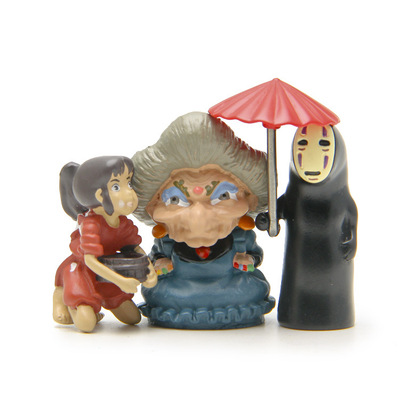 宫崎骏千与千寻琉璃打伞无脸男园艺装饰微景观盆栽花插园艺饰物