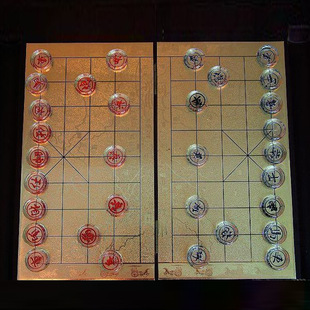 传统工艺水晶中国象棋生产厂家 楚河汉界战斗休闲象棋对决