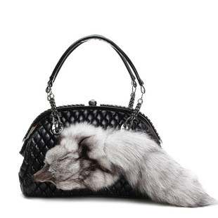 狐狸头斜挎包手提