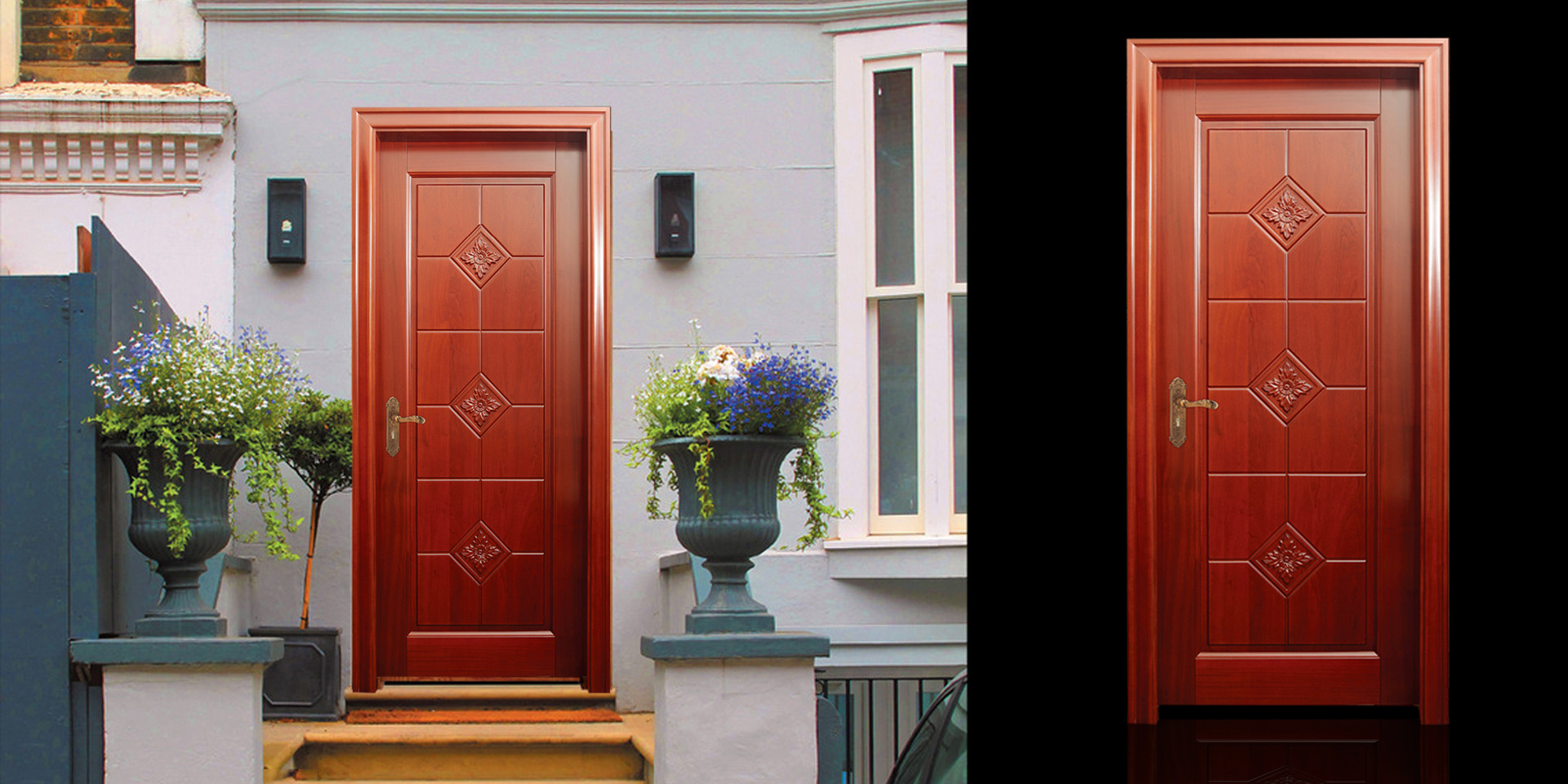 沐森木门 家居卧室专用 沙比利工艺门 高档原木门 特价