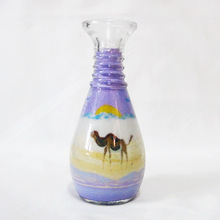 厂家批发约旦沙画玻璃瓶沙画瓶 创意艺术玻璃瓶 沙漠风情海南沙画