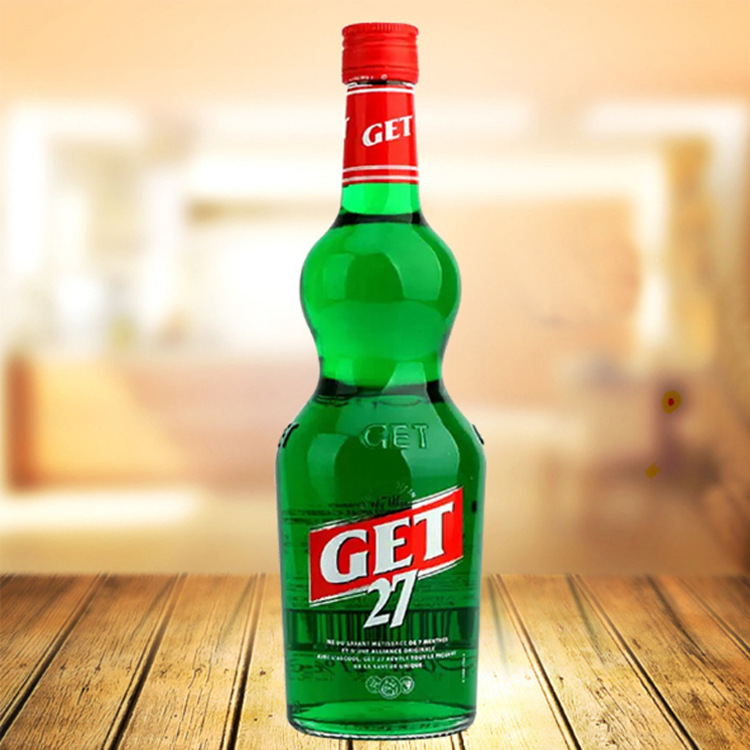 法国进口洋酒葫芦绿薄荷酒露酒get27力娇酒鸡尾酒基酒利口酒