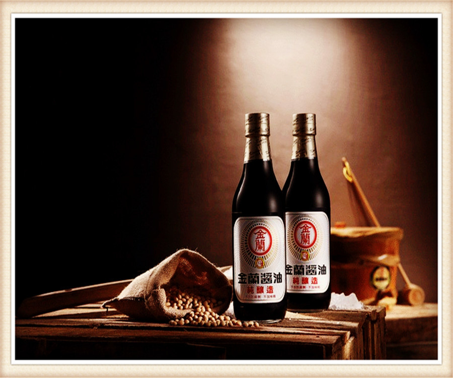 台湾进口金兰酱油 1000ml 纯酿造酱油 不含防腐剂素食调料1升瓶装