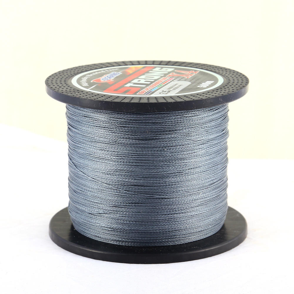 厂家直销大力马鱼线四编500米多种颜色大力马pe线织网线鱼线批发