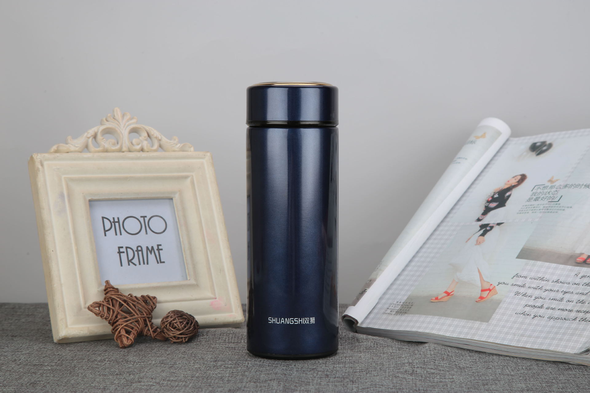 双狮保温杯不锈钢真空杯男女式时尚商务水杯茶杯便携水杯子30.