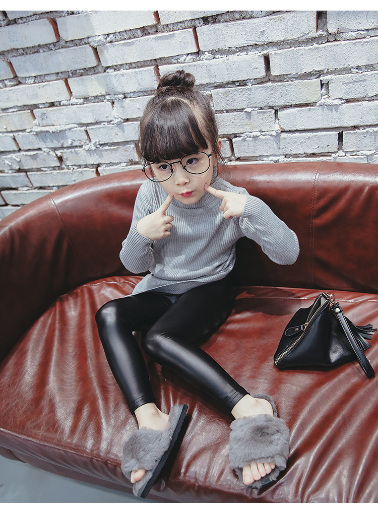 产地 浙江 适合年龄段 中小童(2-7岁) 适合季节 冬季 款式 打底裤皮裤