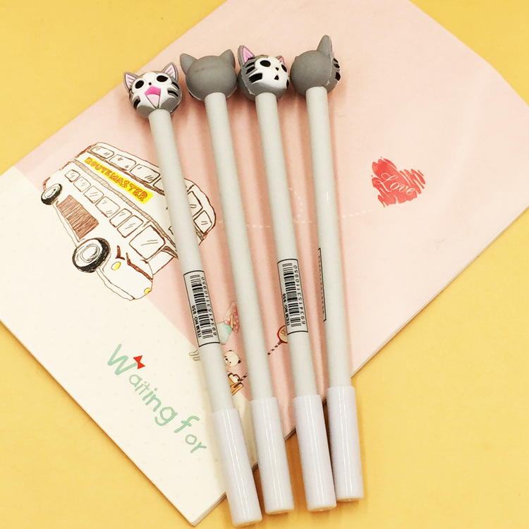 创意韩国卡通可爱黑色中性笔水笔全针管水性笔小学生文具奖品批发