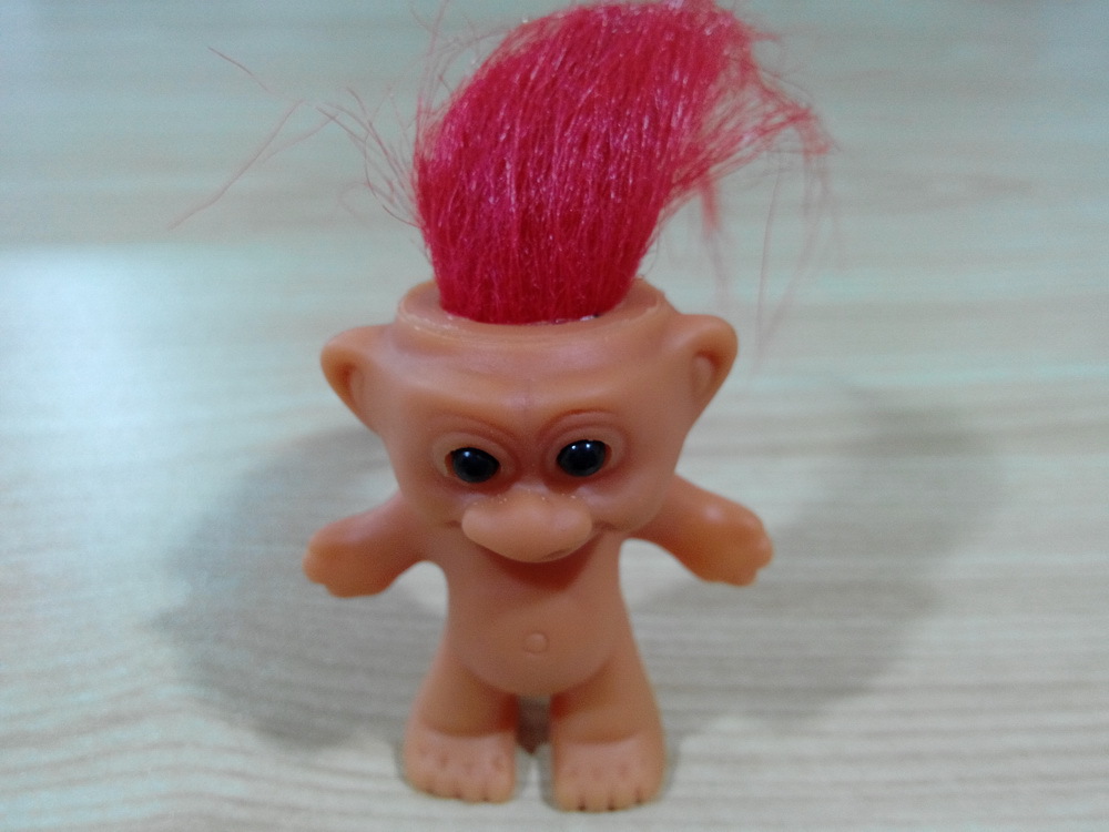 长发巨魔丑娃小怪娃80后经典娃娃收藏怀旧搪胶公仔欧美爆款玩具