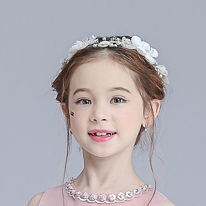 小花童头饰 韩版儿童六一表演花环女童公主发饰婚纱礼服花配饰