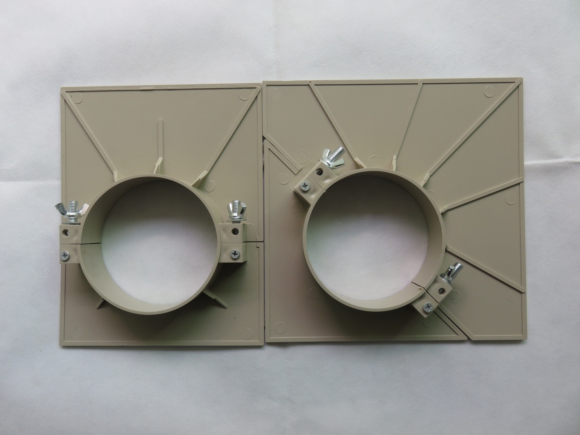 abs堵洞卡堵洞模板补洞模板塑料模板管道预留洞110双立管吊洞模板