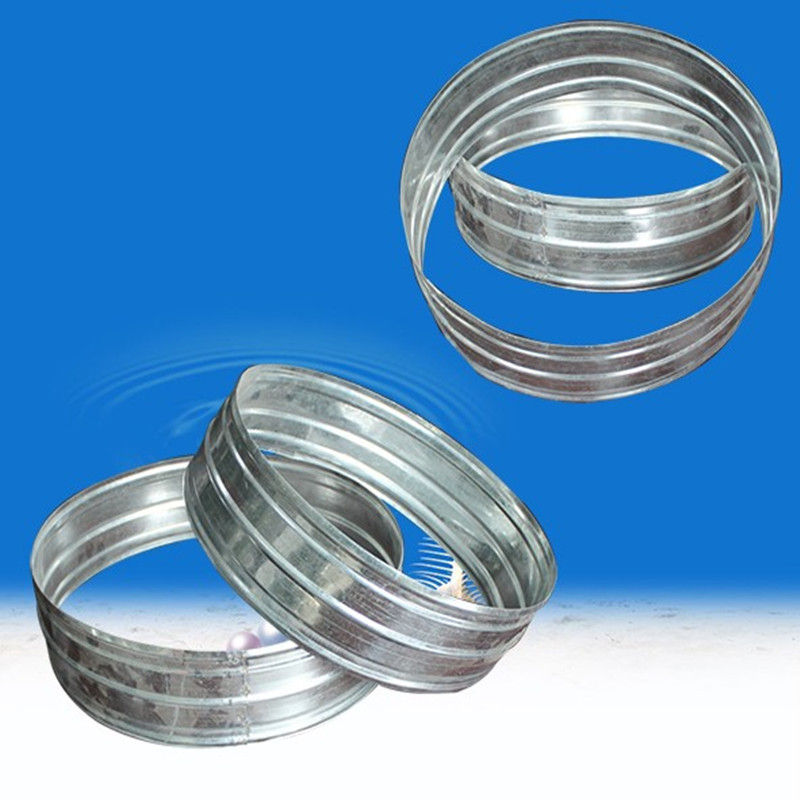 白铁皮内接 螺旋风管配件 风管连接头 镀