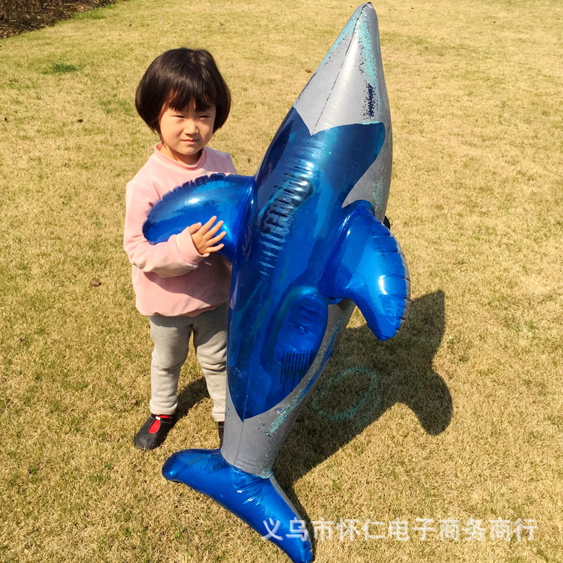 批发 pvc蓝鲸坐骑 坐圈 浮排 水上玩具 充气座骑