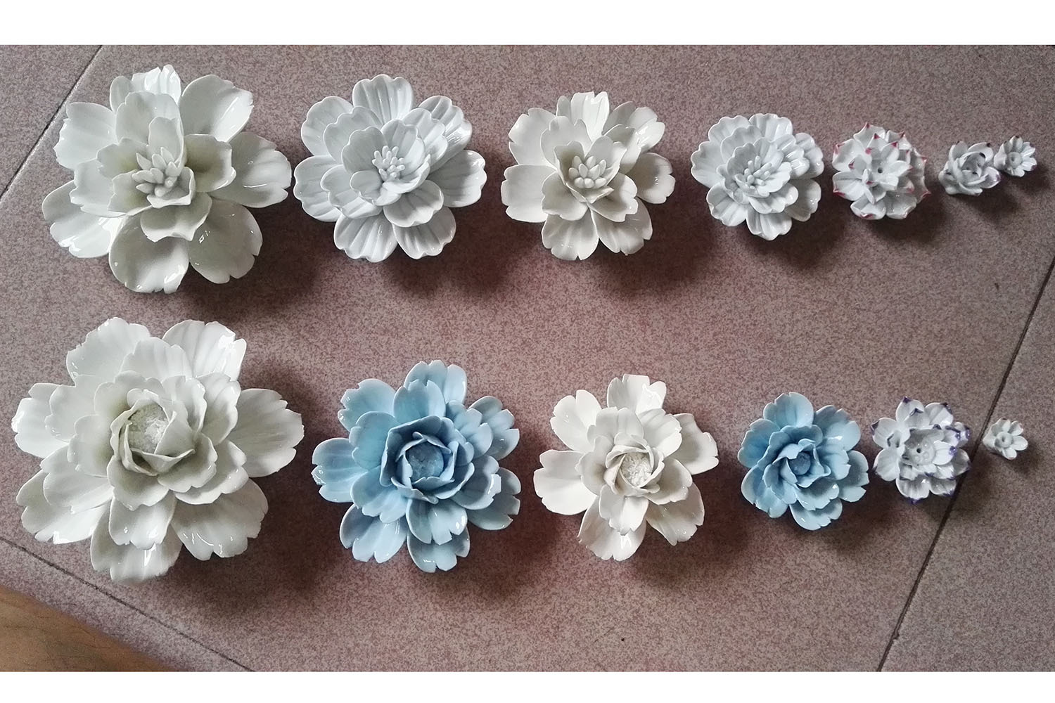 陶瓷花墙饰挂饰壁饰创意客厅卧室墙壁电视背景墙面立体