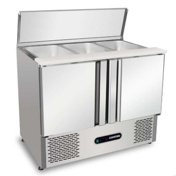 冰立方两门三缸沙拉柜商用三缸沙拉柜 商用沙拉柜 披萨色拉操作台