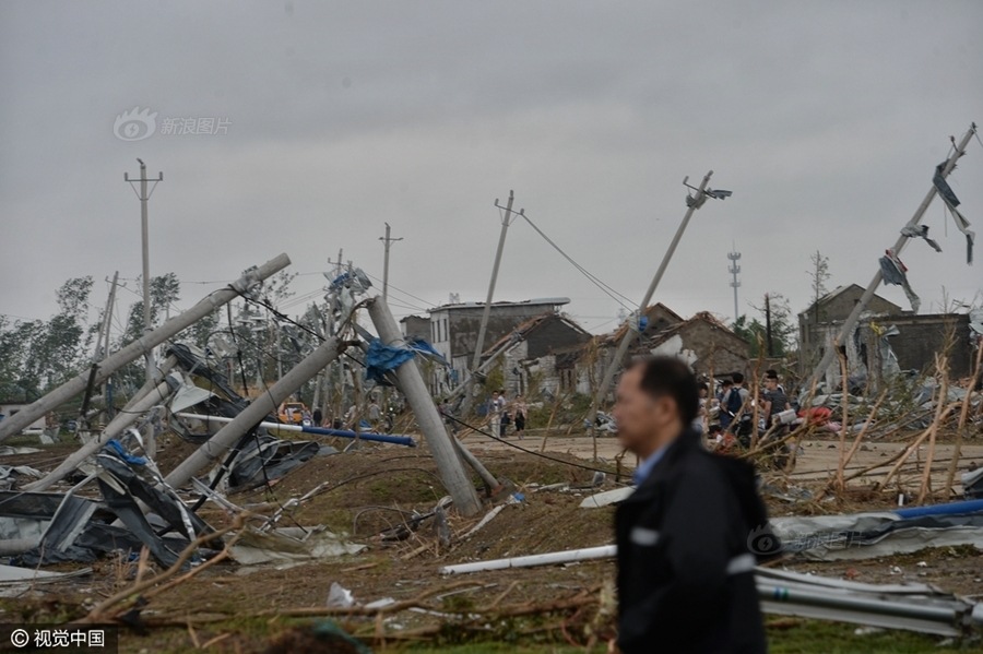 江苏盐城龙卷风冰雹特别重大灾害,保为康全力救灾!