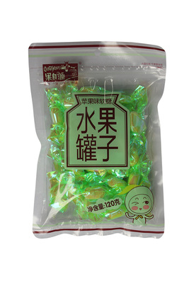 (果自源)120g苹果味软糖/5种口味水果糖果/休闲零食