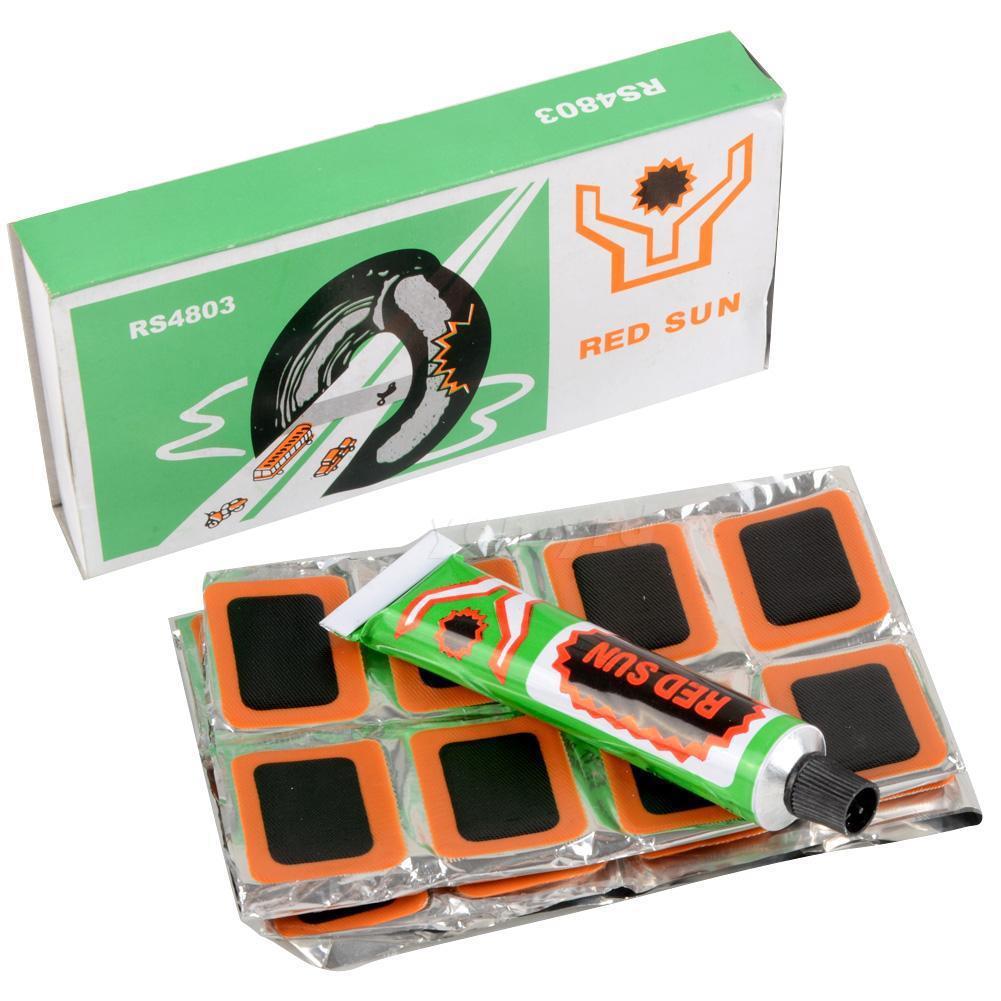 自行车内胎轮胎补胎胶贴片套装修车维修修理工具 红太阳补胎片