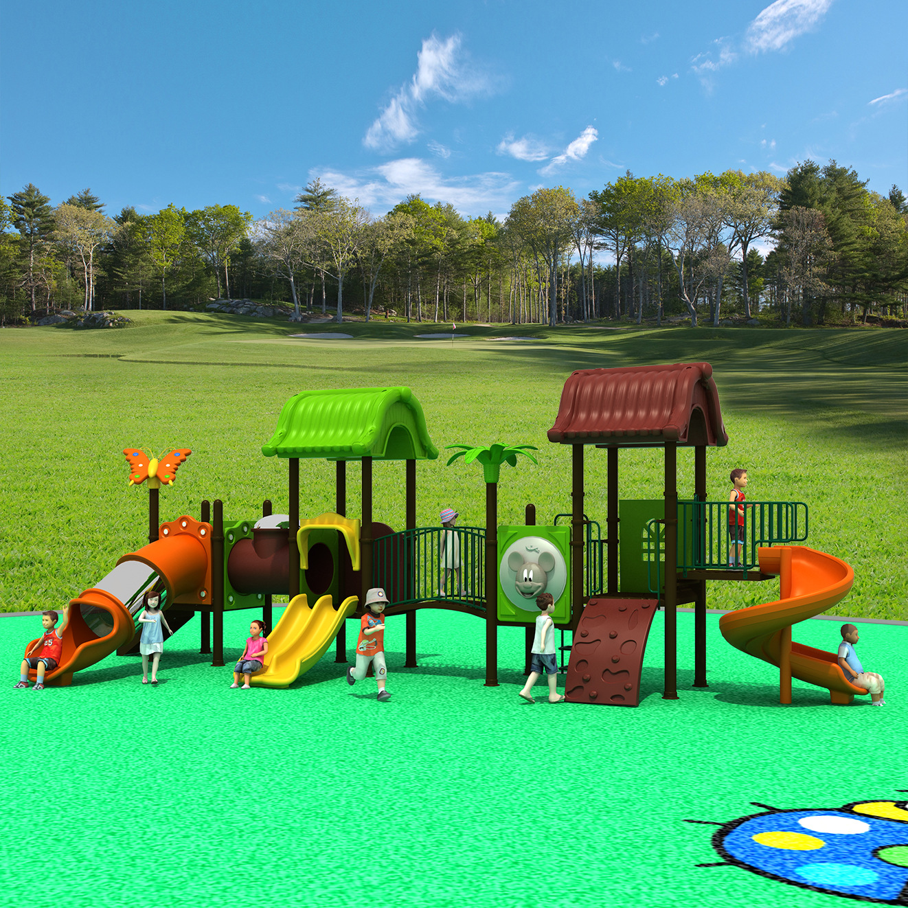 大型幼儿园户外儿童大型滑梯公园组合滑滑梯游乐玩具乐园淘气堡