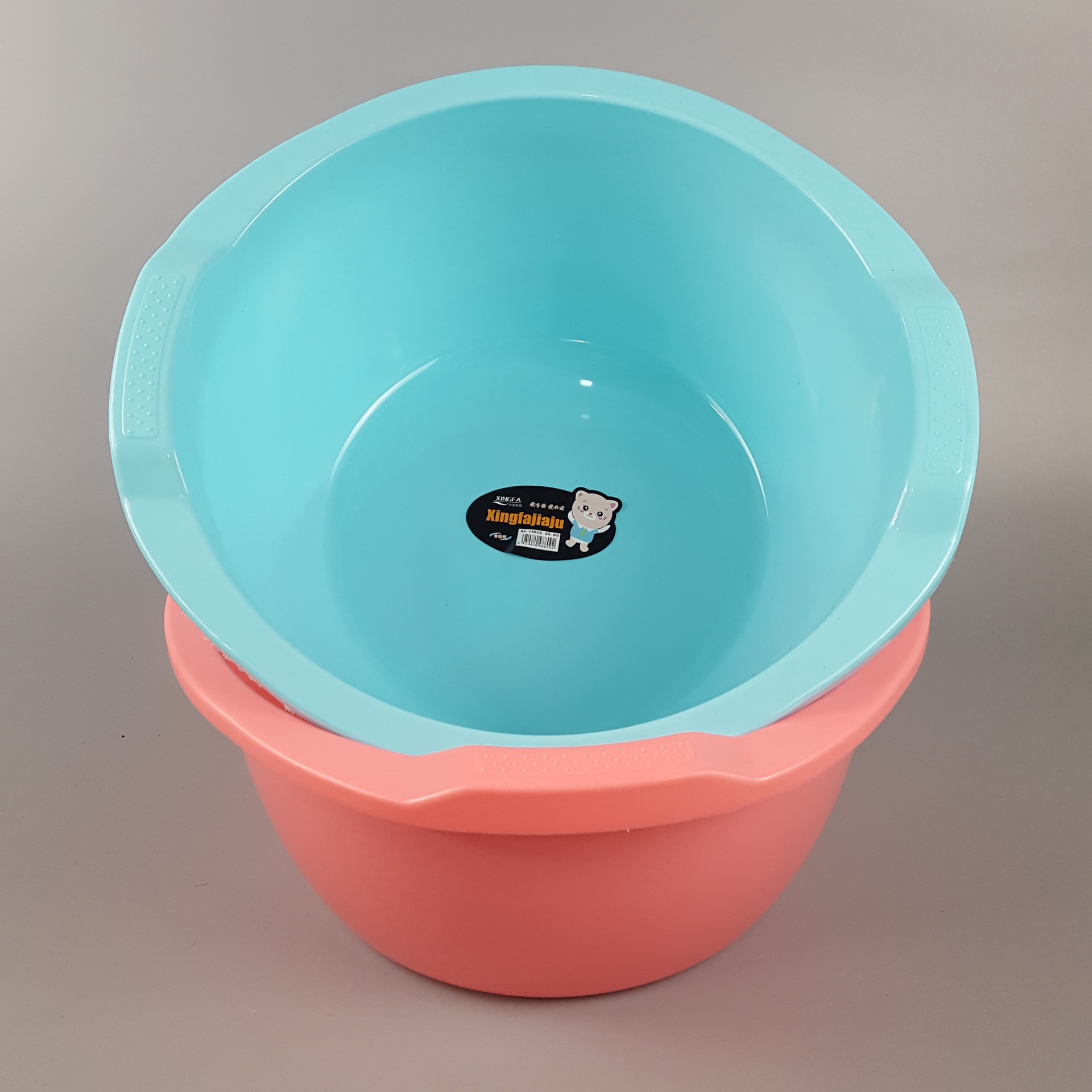 厂家直销 时尚双耳塑料盆 广告促销礼品盆 家用盆 超厚洗脸盆