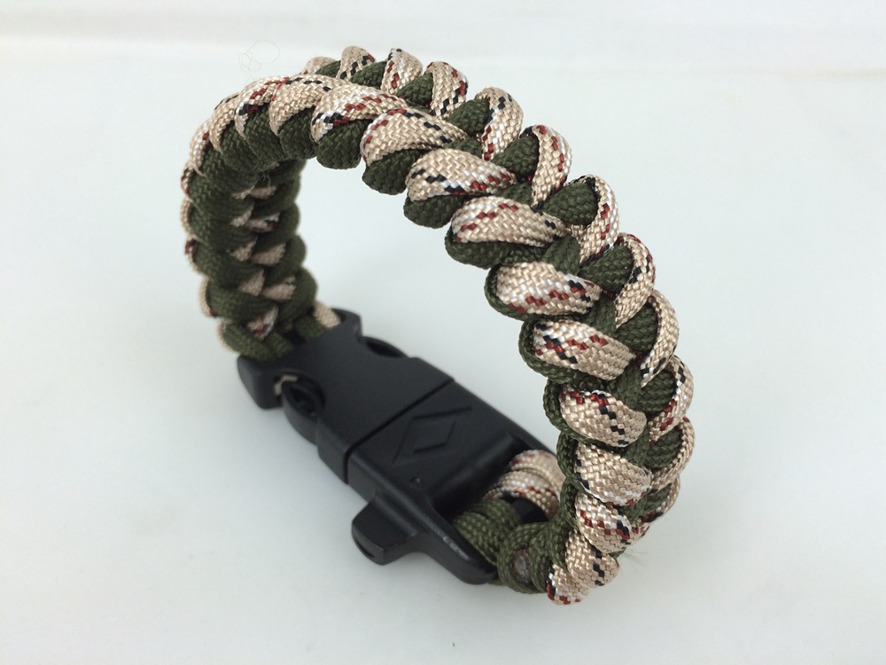 广东厂家直销户外伞绳手链 男女通用伞绳手链 手工编织