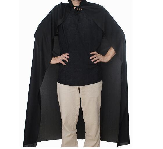 万圣节化妆舞会服饰道具 儿童成人全黑披风佐罗蝙蝠侠披风 斗篷