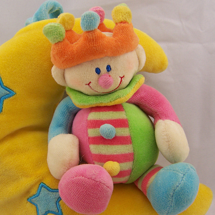 香港玩具厂家定制 创意卡通月亮娃娃公仔 婴儿摇摇床礼品定制