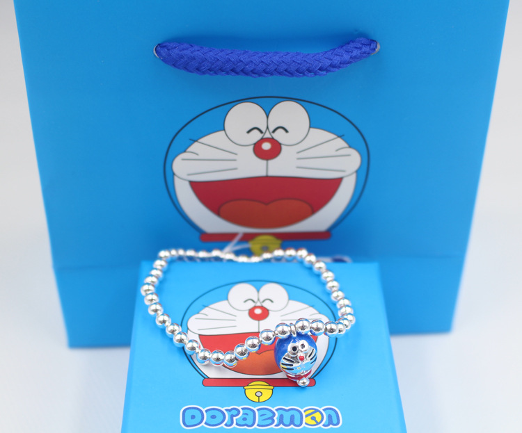 哆啦a梦蓝胖子叮当猫开口手镯卡通新款时尚手链手环爆款批发