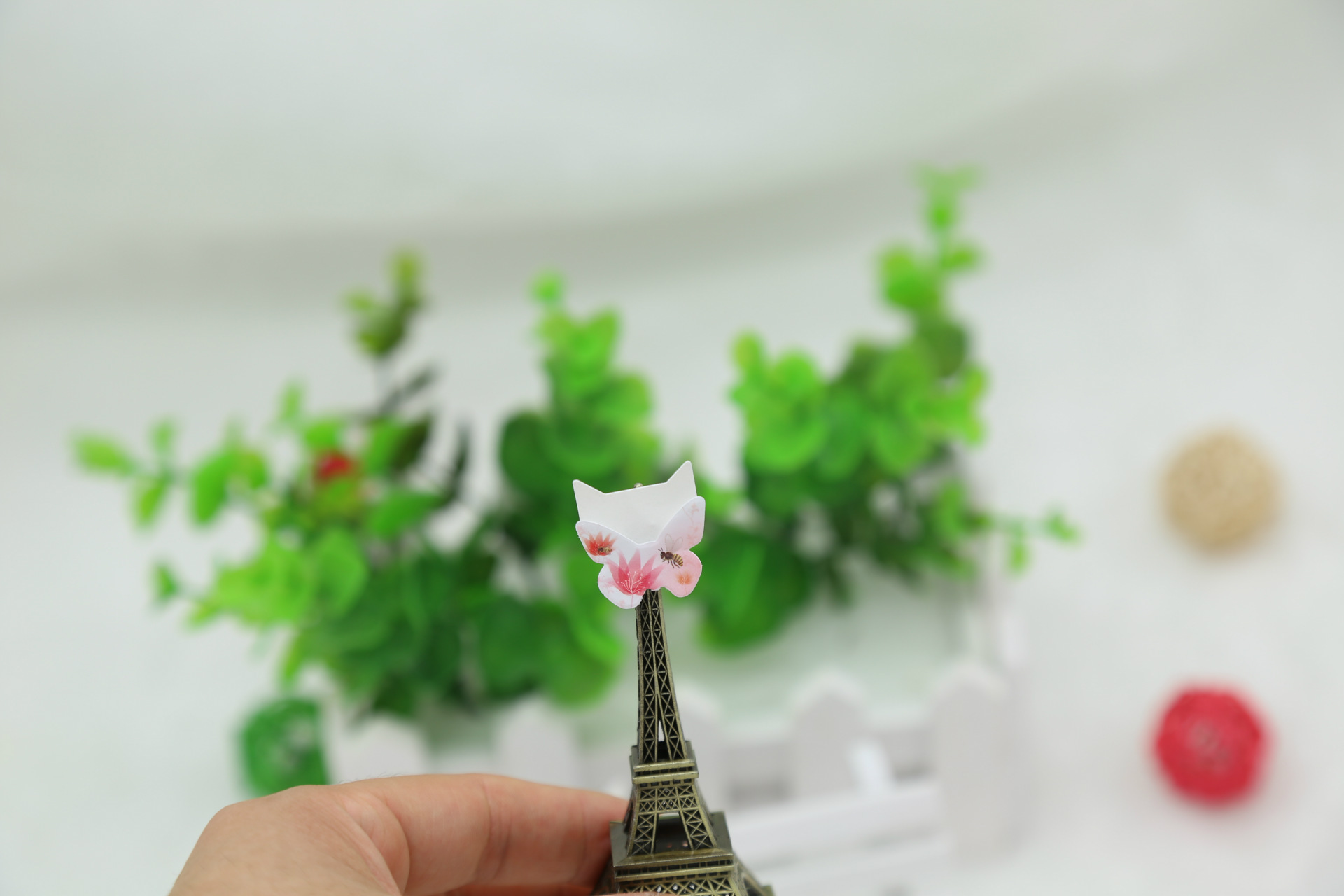 新款唯美蝴蝶角贴 手工diy相册配件 照片相角 相片固定贴 24枚