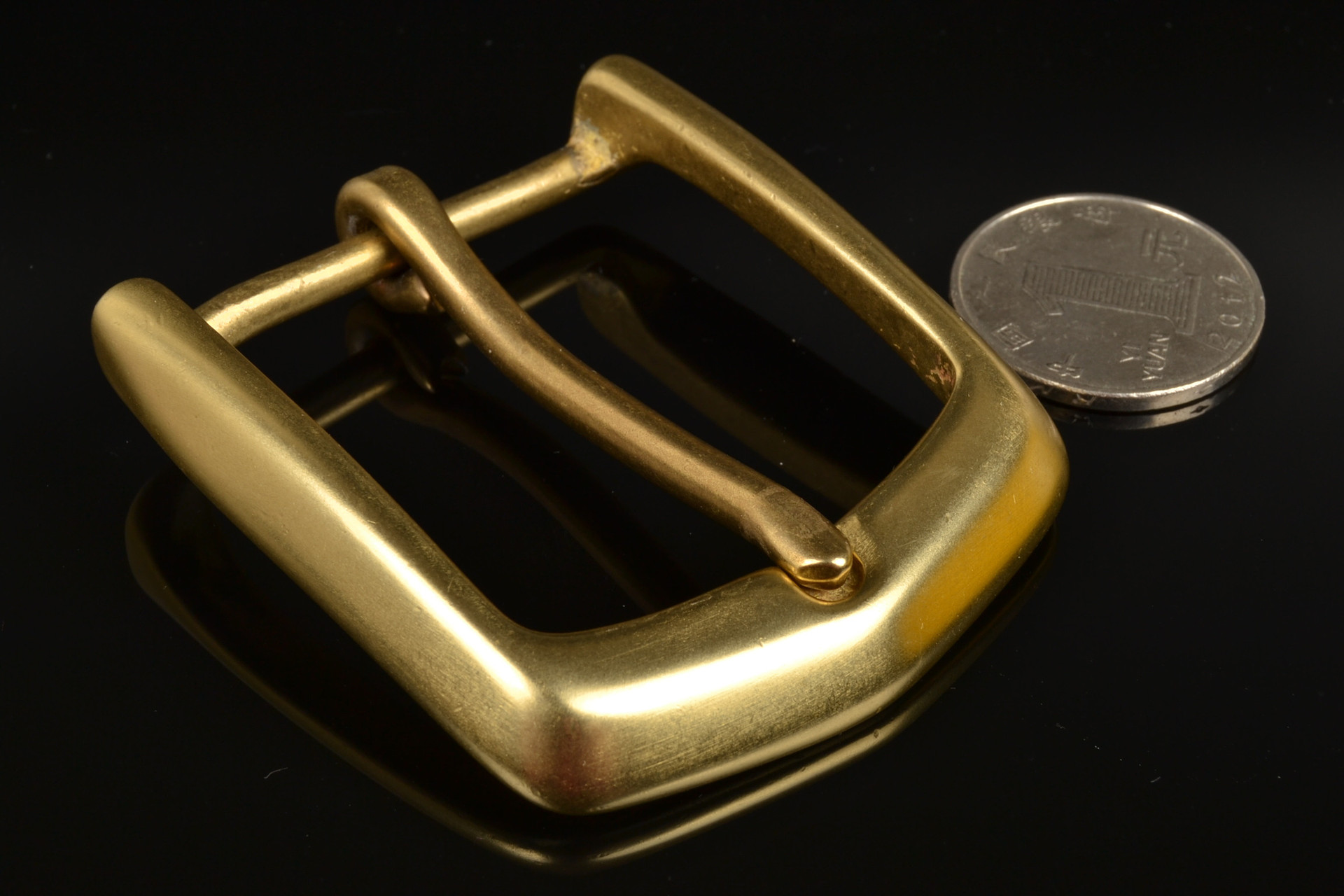 纯铜扣男士皮带扣头口字针扣对扣金属纯铜皮带扣女士真皮腰带扣头