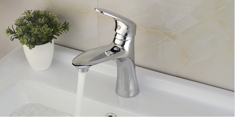 2016新款巨制鲨鱼单孔抬启式水龙头 简约单孔水龙头厂家批发