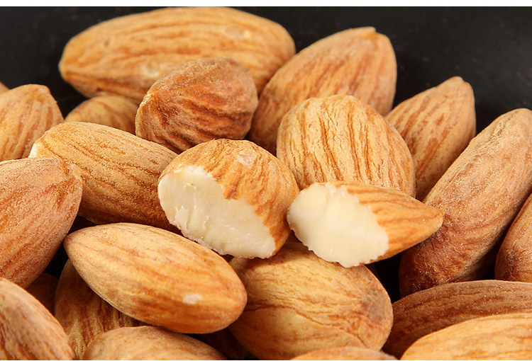 华韬食品 盐焗巴旦木仁158g美国大杏仁np坚果 休闲零食小包装批发