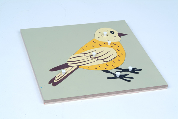 厂家直销 蒙台梭利教具 蒙氏文化教育教具小鸟拼图 婴幼儿教具