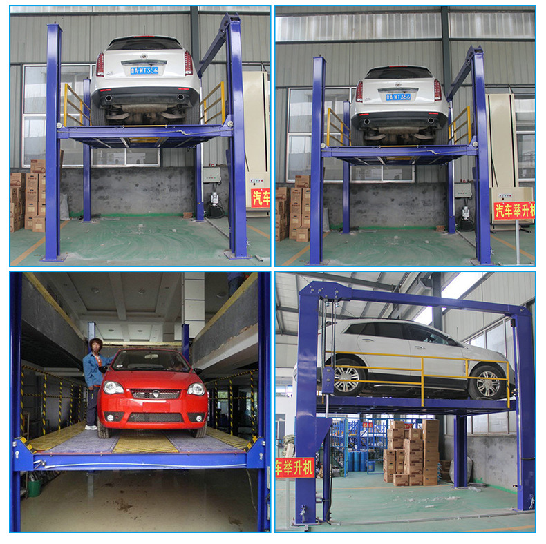四柱式汽车液压升降机汽车修理厂固定式电动液压四柱式升降机