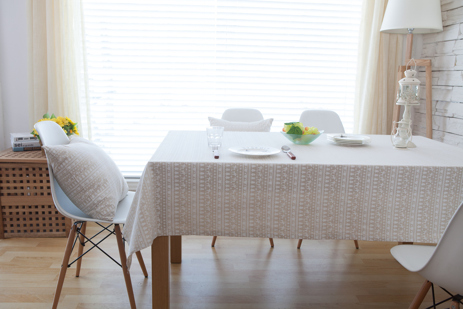 桌布 布艺棉麻多用盖布 亚麻桌布田园茶几桌布餐桌布长方形台布