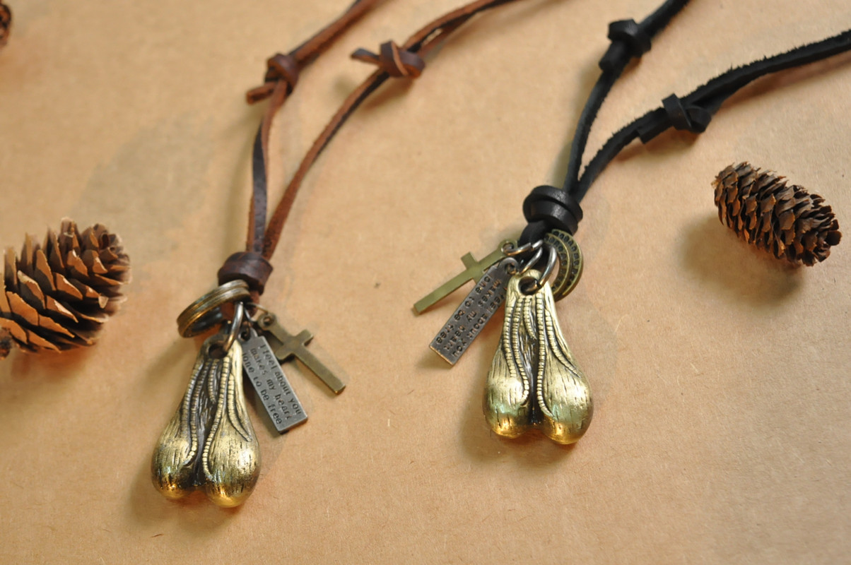 蛋蛋16ss 铜睾丸牛蛋挂件 潮牌蛋蛋牛皮复古 原创项链批发